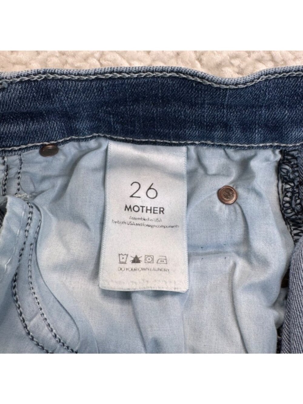 Mother The Rascal Ankle Chew Jean Just Like The Ones We Used To Know Womens 26 - Picture 4 of 12